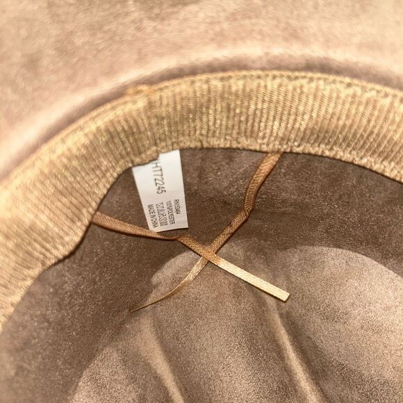illuma Cowboy Brown Faux Suede Hat(One Size Fits Most) - Picture 5 of 6
